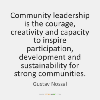 Community Leadership Quote